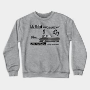 RELIANT THREE-WHEELER - advert Crewneck Sweatshirt